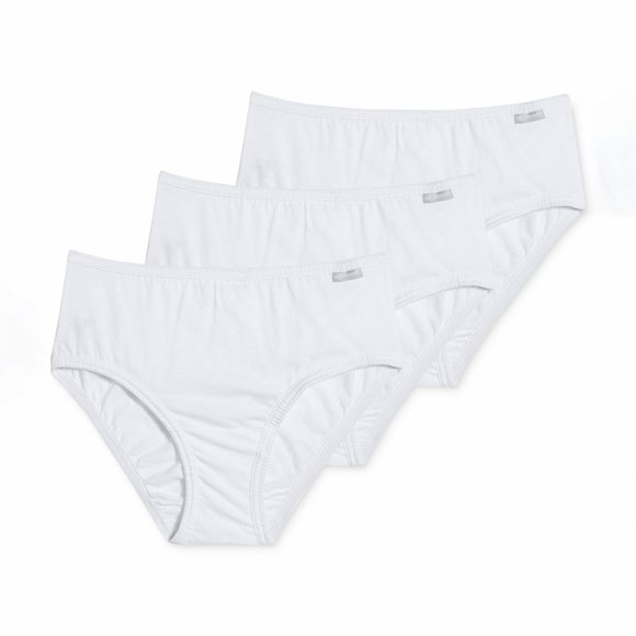 Jockey Elance Hipster Panties Women 3 Pack Cotton Comfort Underwears White 5/S - Picture 2 of 5
